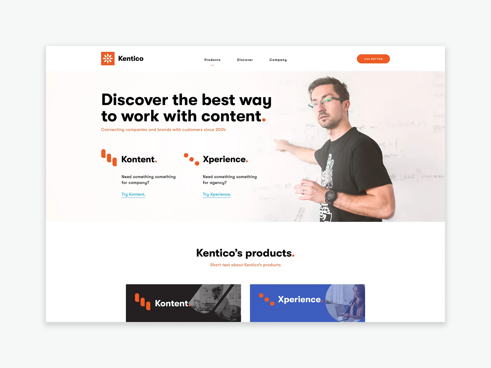 Grafický design HR firemního webu Kentico