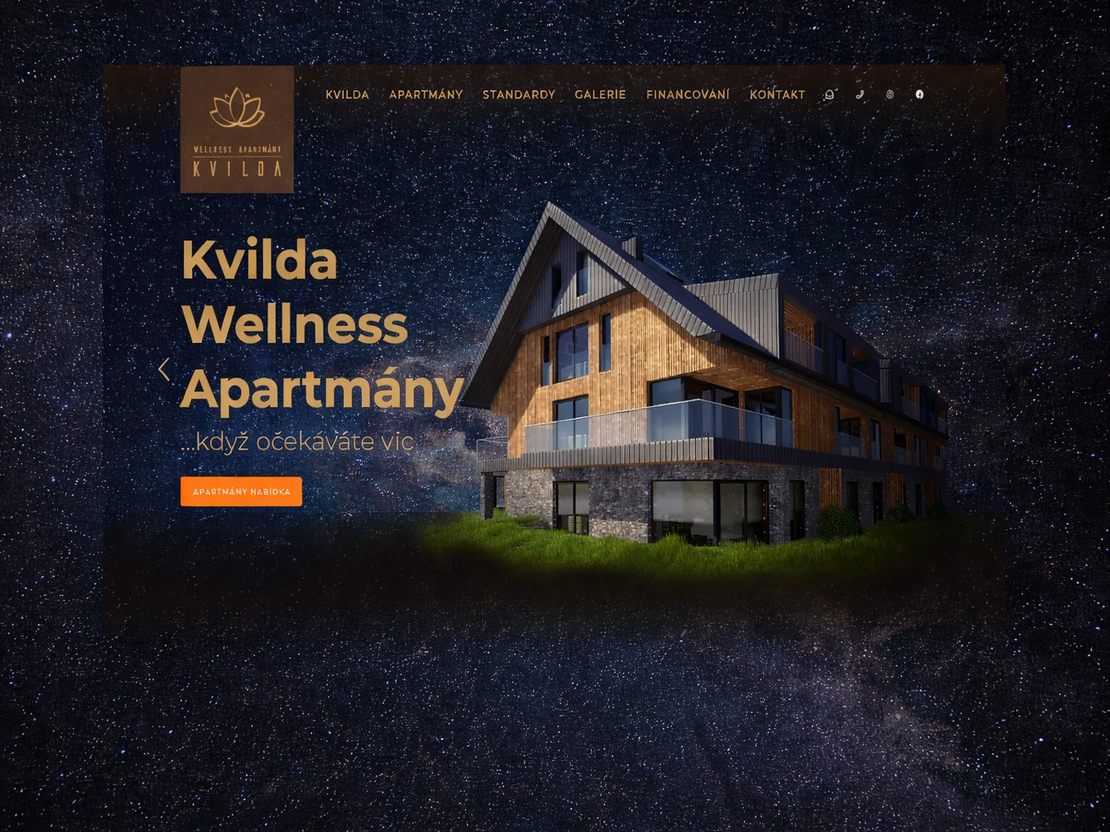 Webové řešení na prodej apartmánů