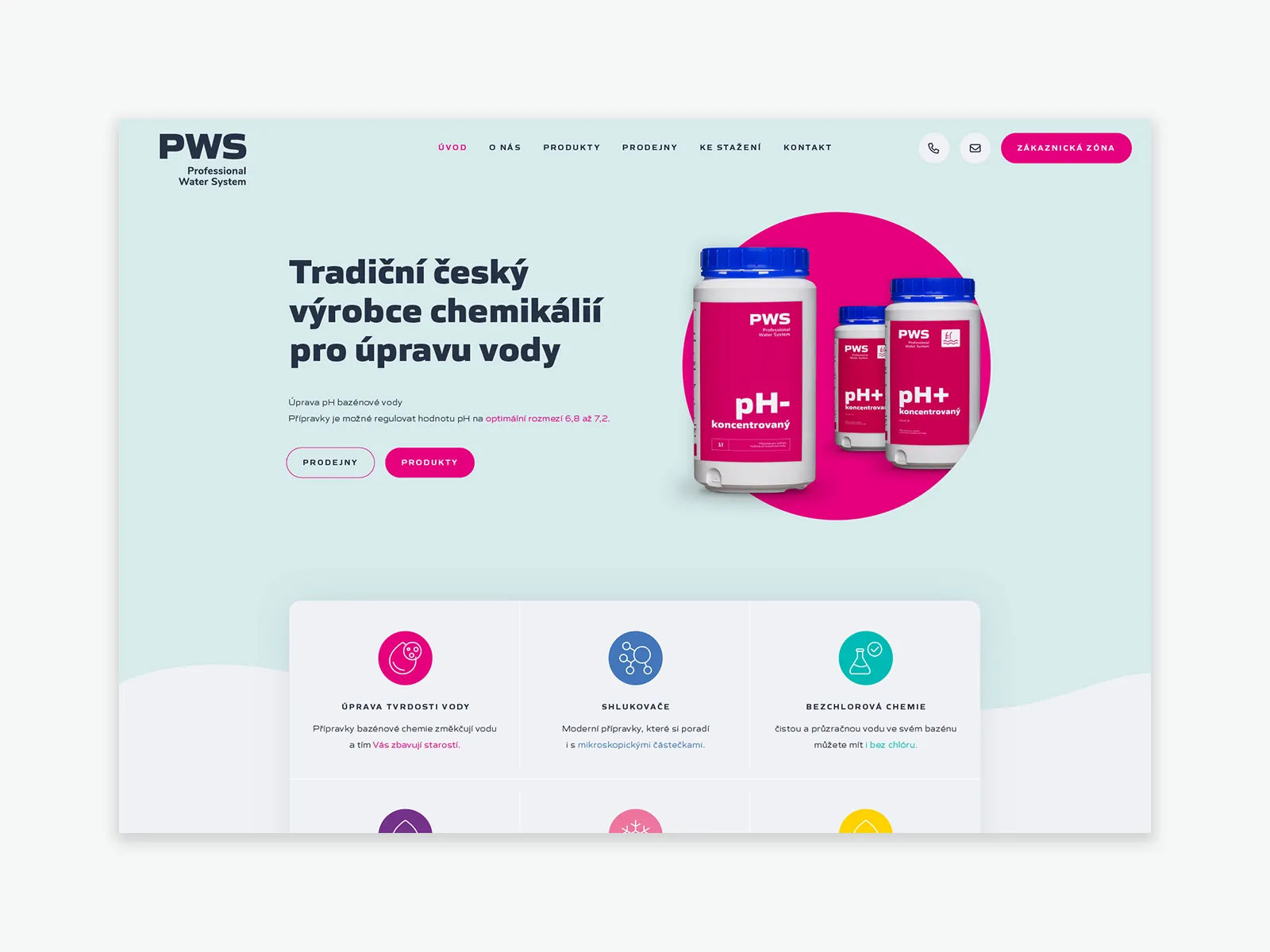 Grafický návrh webu PWS