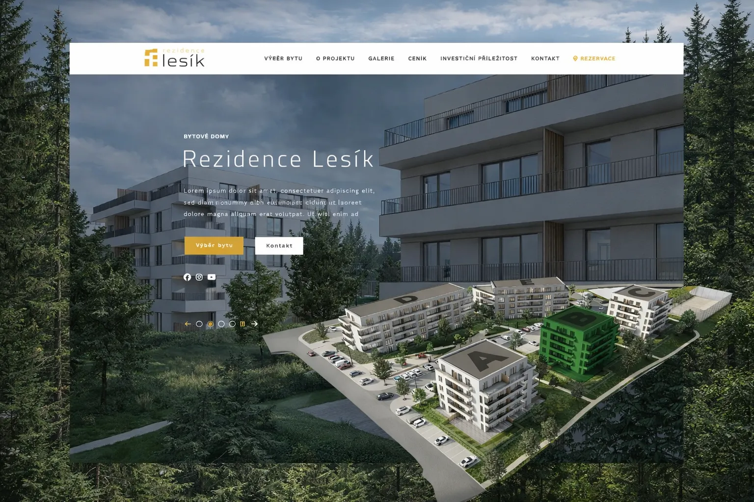 Bytové domy Rezidence Lesík