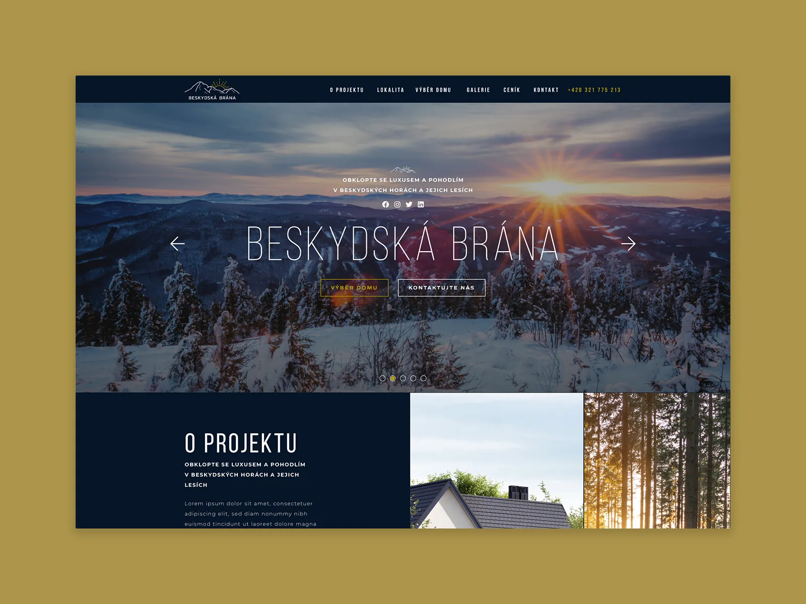 Grafický návrh Beskydská brána