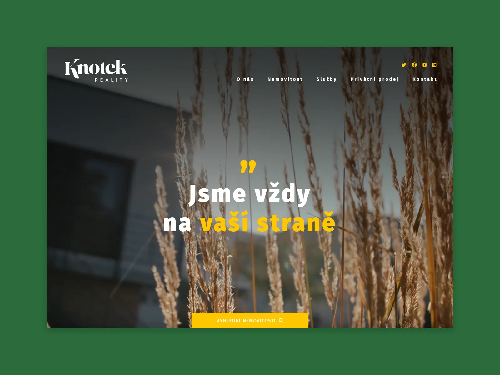 Webové stránky pro development Knotek