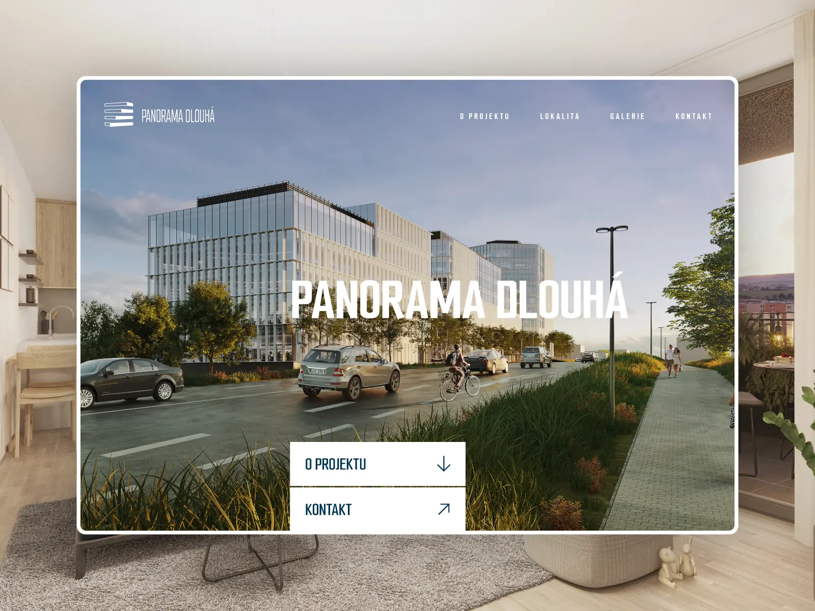 Developerský onepage web Panorama Dlouhá
