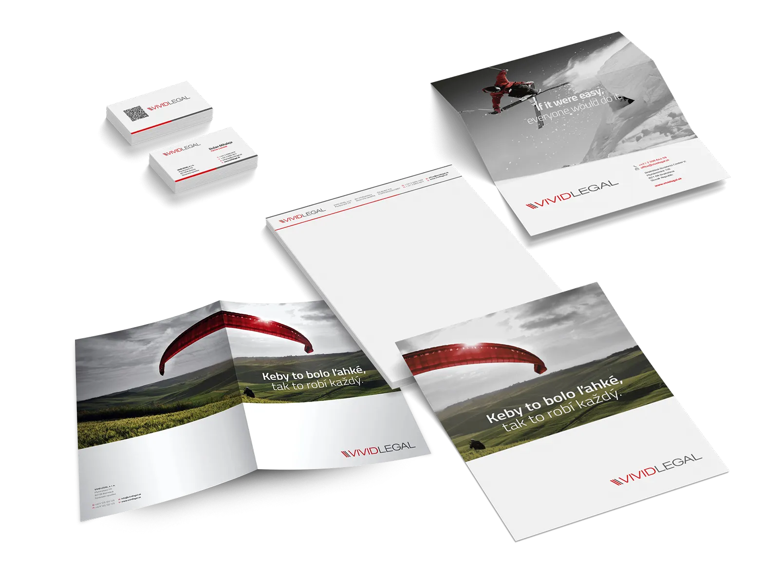 Identita pro advokátní kancelář Vivid Legal