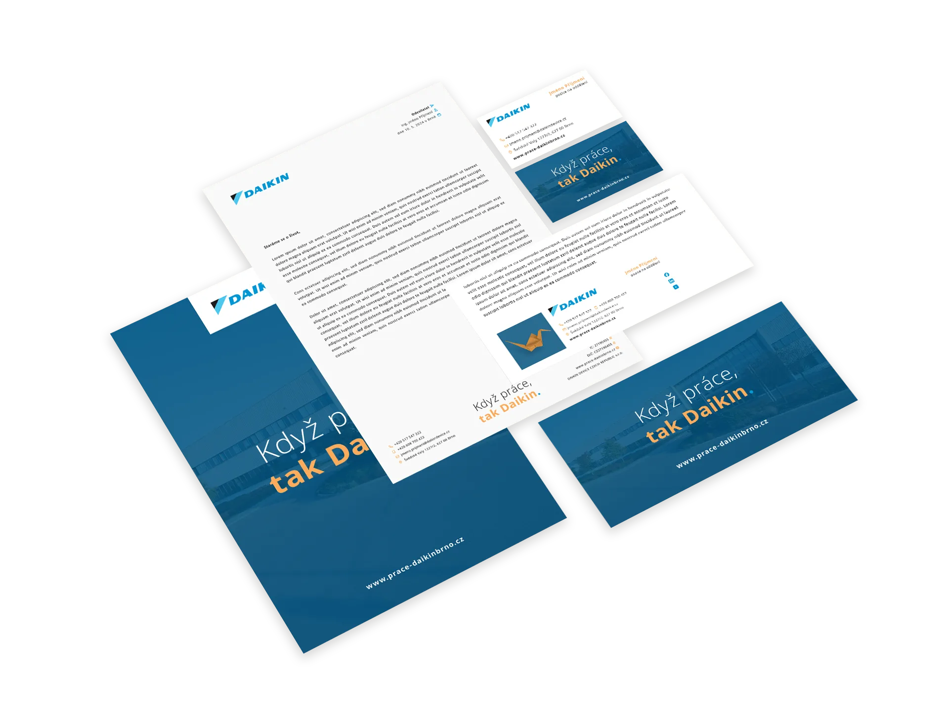 Vizuální identita náborové kampaně Daikin