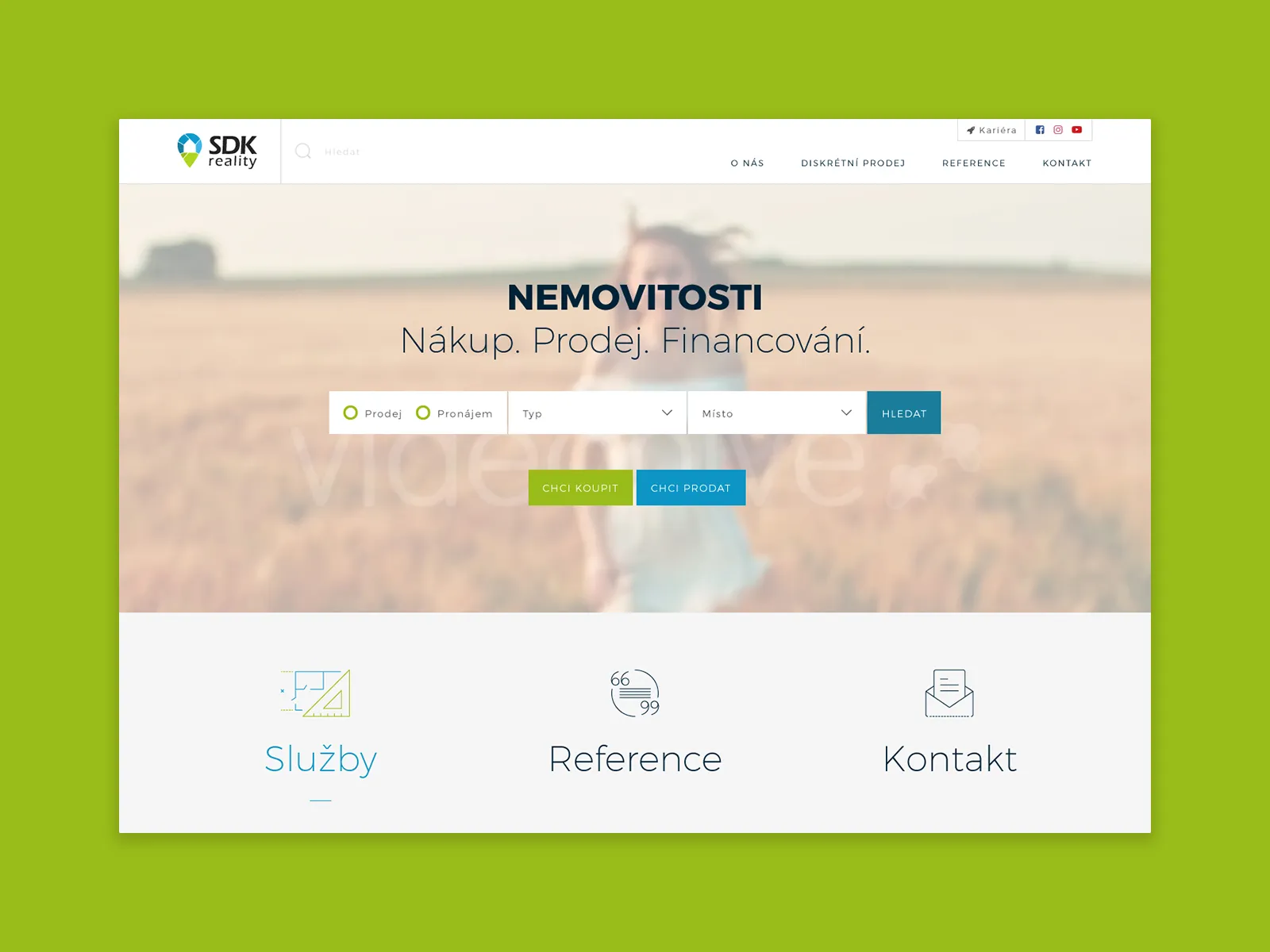 Web realitní kanceláře SDK Reality