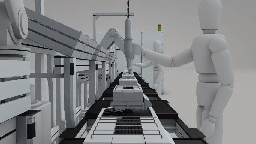 3D video animacevýrobní linky ELCOM